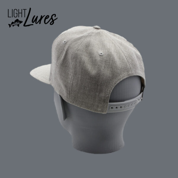 LightLures Cap Classic snapback flat lichtgrijs - Afbeelding 2